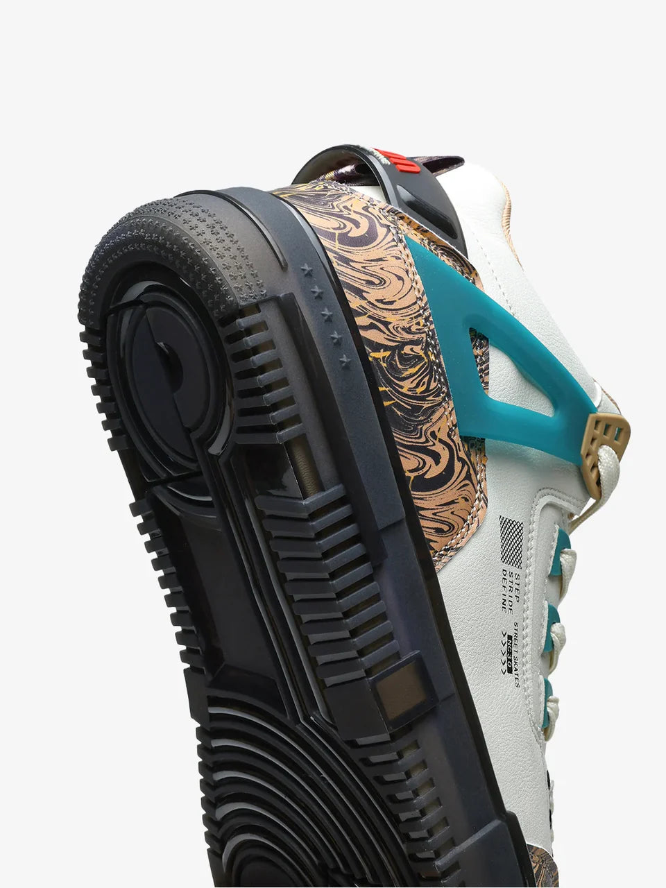 Comfortable Street Skate 3.0 Beige Mid Top Sneakers with Flat Sole and Urban Street Style