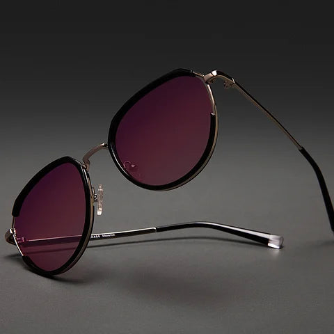 Sleek Vincent Chase Polarized Silver Sunglasses with Full Rim Geometric Design for Men and Women