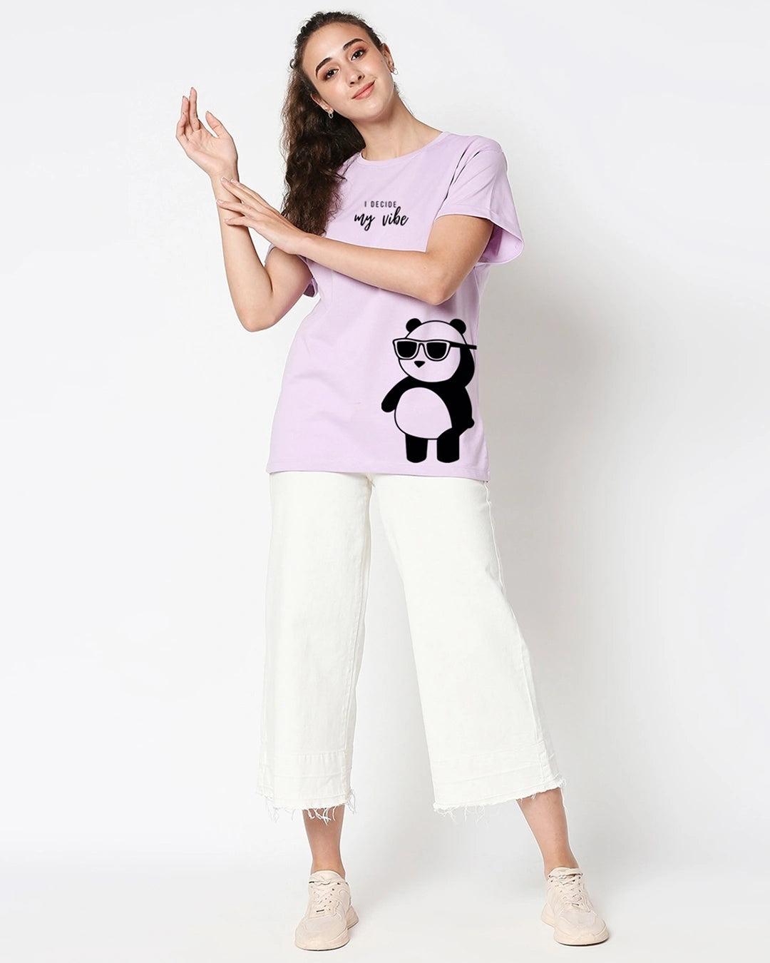 Elegant Purple Fitted Tee with Inspirational Graphic Print for Women’s Daily Wear