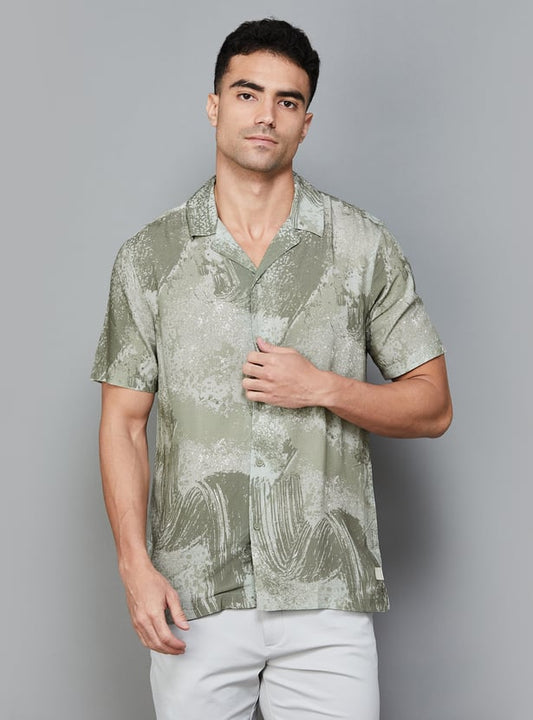 Trendy Printed Regular Fit Shirt for Men Lightweight Comfortable Outfit