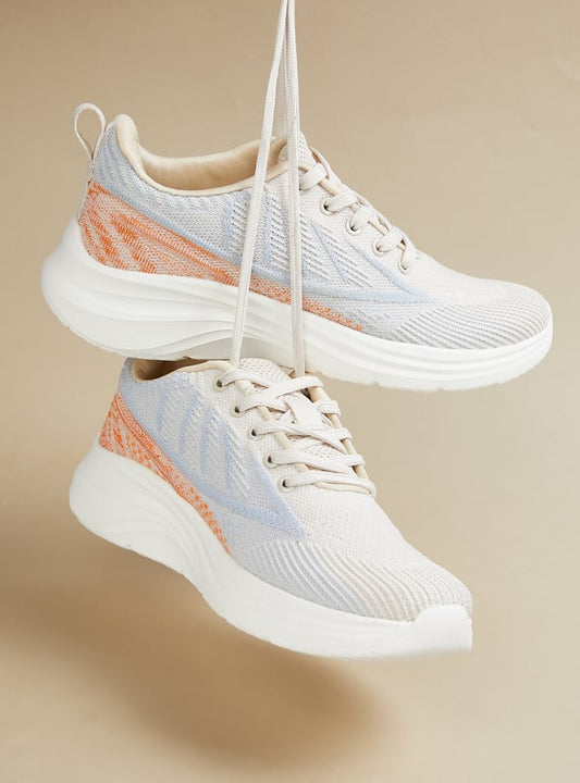Women Fashionable Colourblock Sports Shoes Lightweight Soft Casual Design