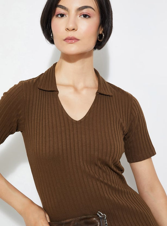 Ribbed Bodycon Mini Dress For Women