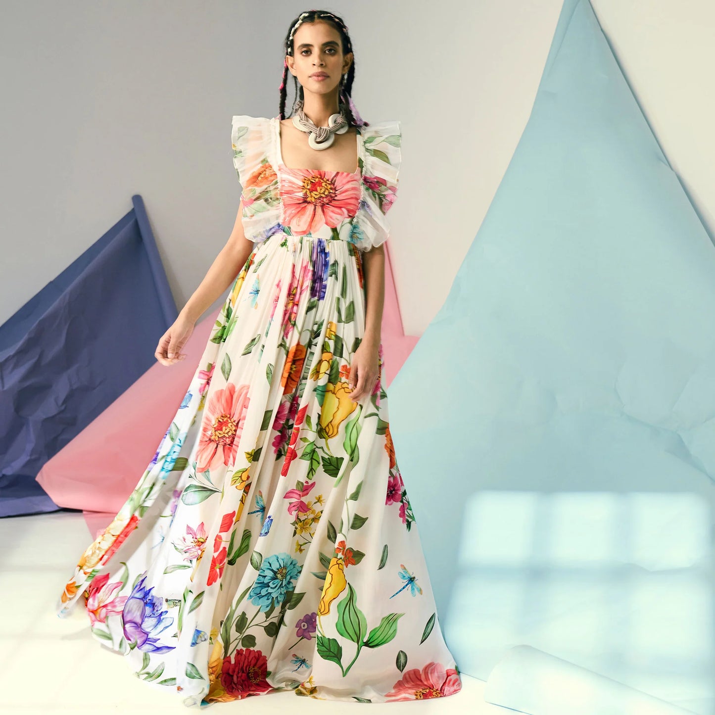 Luxury Women Embroidered Maxi Dress Perfect for Exclusive Parties, Evening Events, and Special Occasions