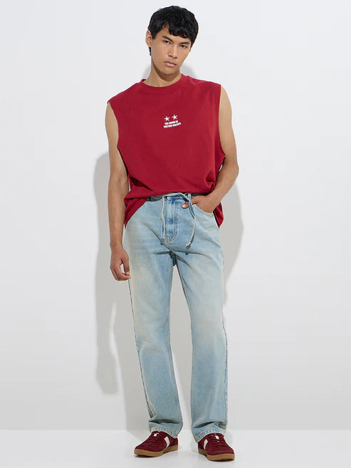 Everyday Light Blue Mid Rise Relaxed Fit Jeans for Men Stylish Wear