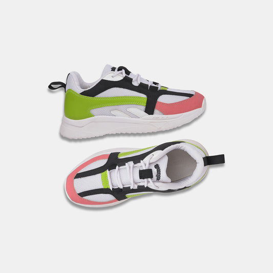 Stylish Neon Green Casual Shoes for Women Lightweight Sneakers