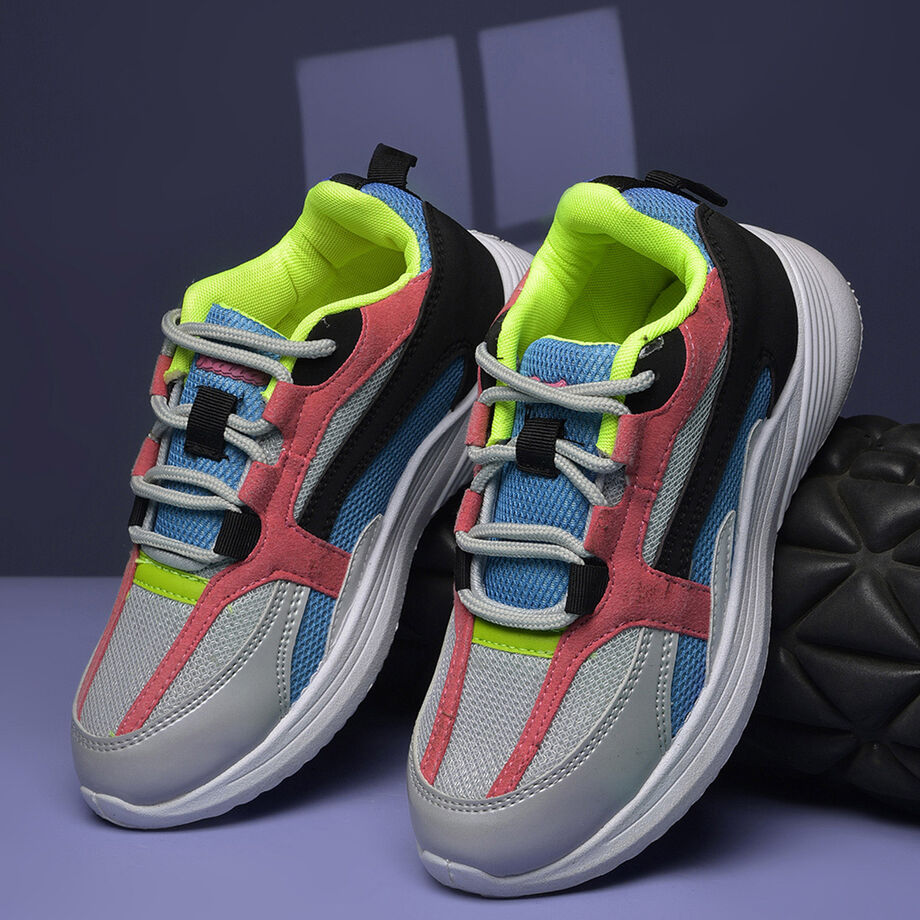 Stylish Neon Green Casual Shoes for Women Lightweight Sneakers