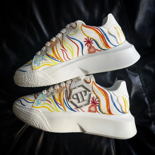 Custom Godzilla Chunky Sneaker X Color Wave Comfortable Footwear