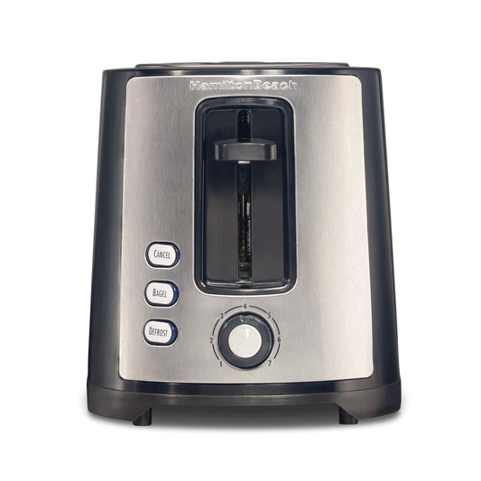 Durable Hamilton Beach 2 Slice Toaster with Stainless Steel Finish and Easy Cleaning