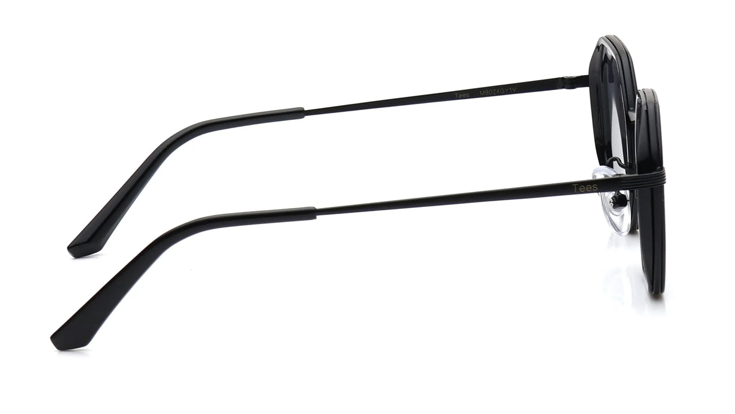 Stylish Grey Hexagon Sunglasses for Men and Women with UV Protection