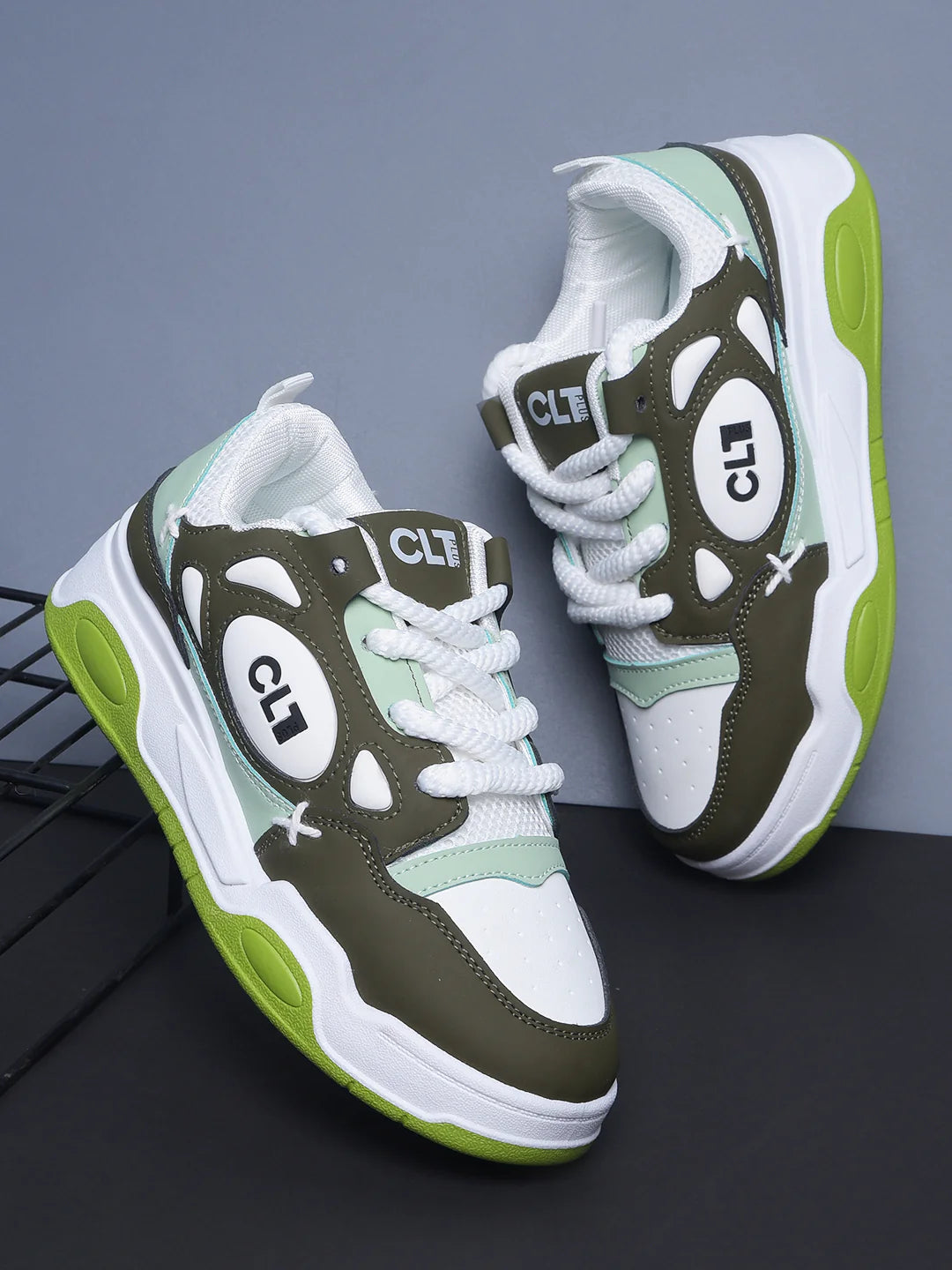Stylish Sea Green Casual Sneakers for Women