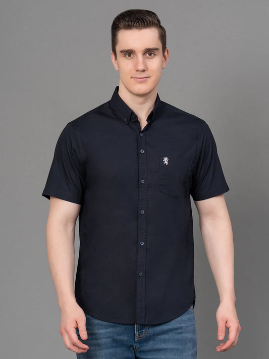Comfortable Men Casual Solid Shirt for Work and Outings