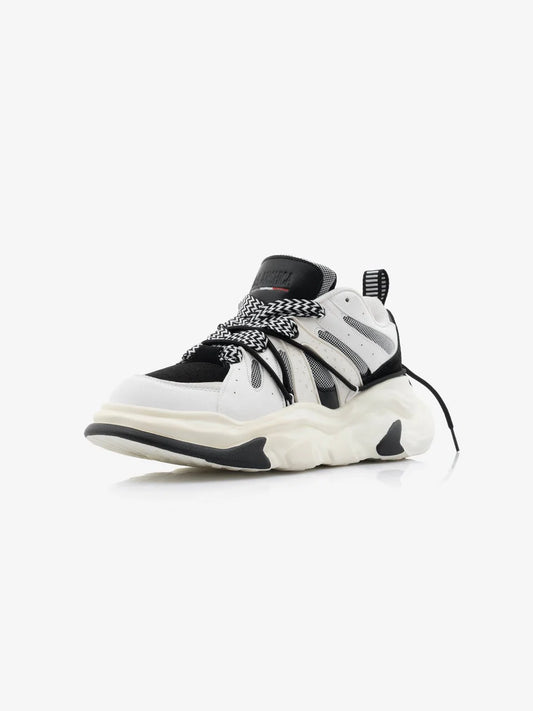 Black & White Funky Unisex Clubwear Chunky Sneakers