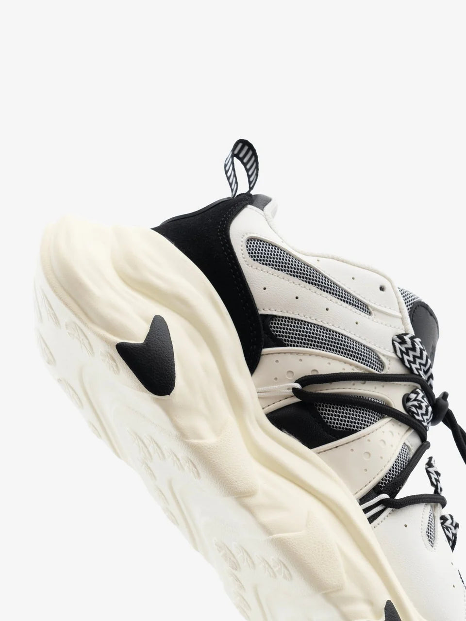 Black & White Funky Unisex Clubwear Chunky Sneakers