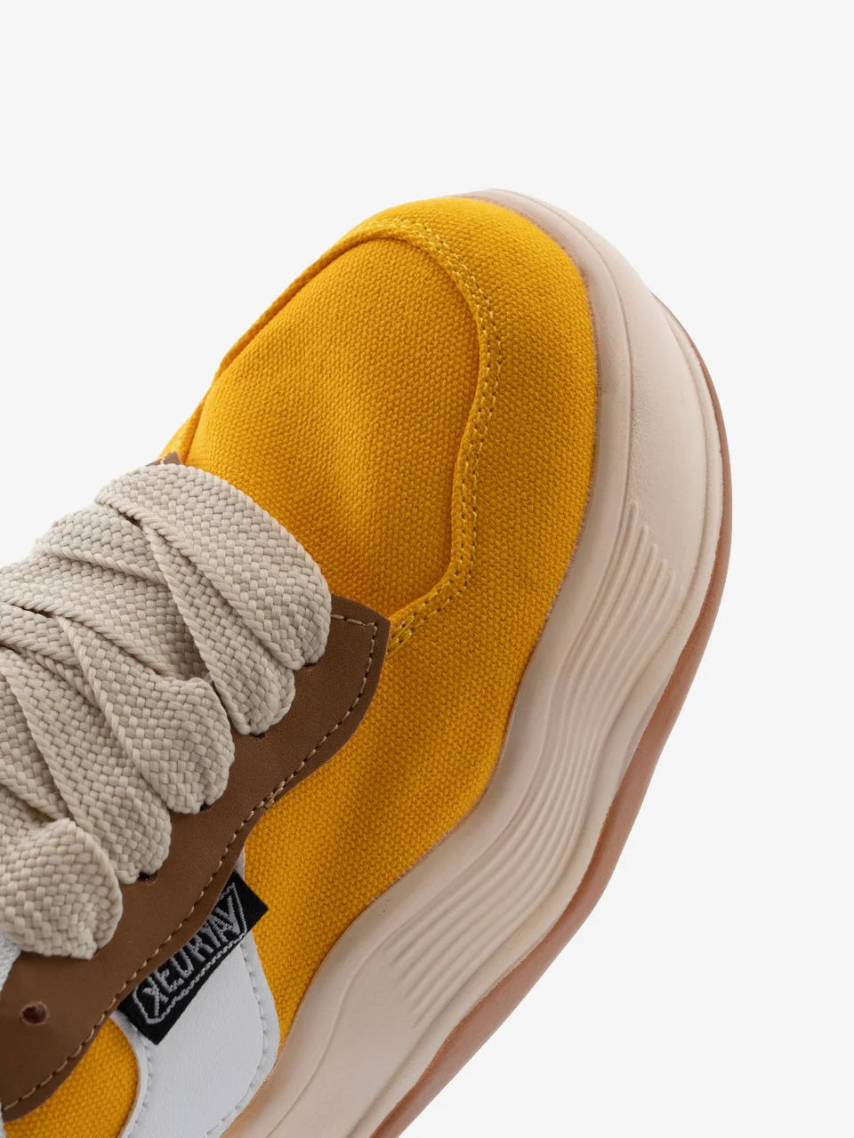 Women's Yellow Chunky High Heel Sneakers