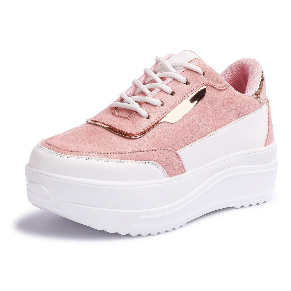 Stylish Women Peach Vendoz Sneakers Perfect for Casual and Sporty Outfits
